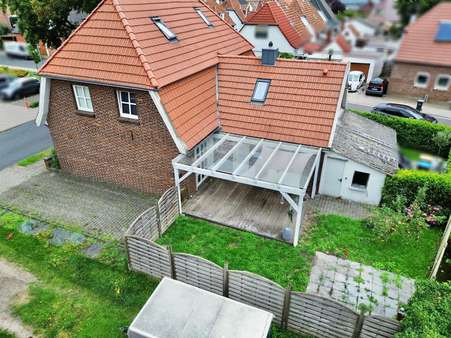 Gartenansicht Gartenansicht - Doppelhaushälfte in 48529 Nordhorn mit 100m² kaufen
