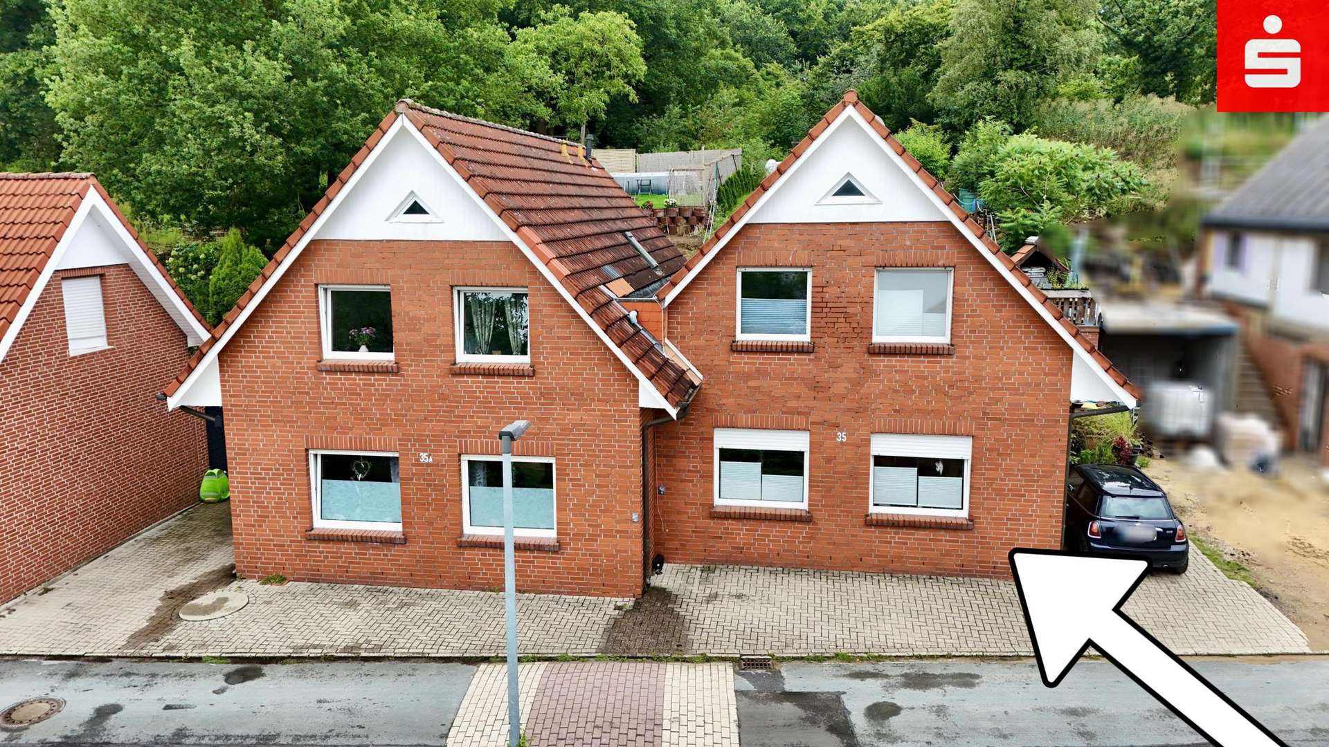 Außenansicht Außenansicht - Doppelhaushälfte in 48455 Bad Bentheim mit 110m² kaufen