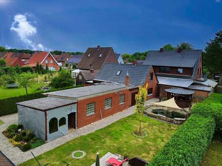 Luftaufnahme - Einfamilienhaus in 49824 Emlichheim mit 124m² kaufen