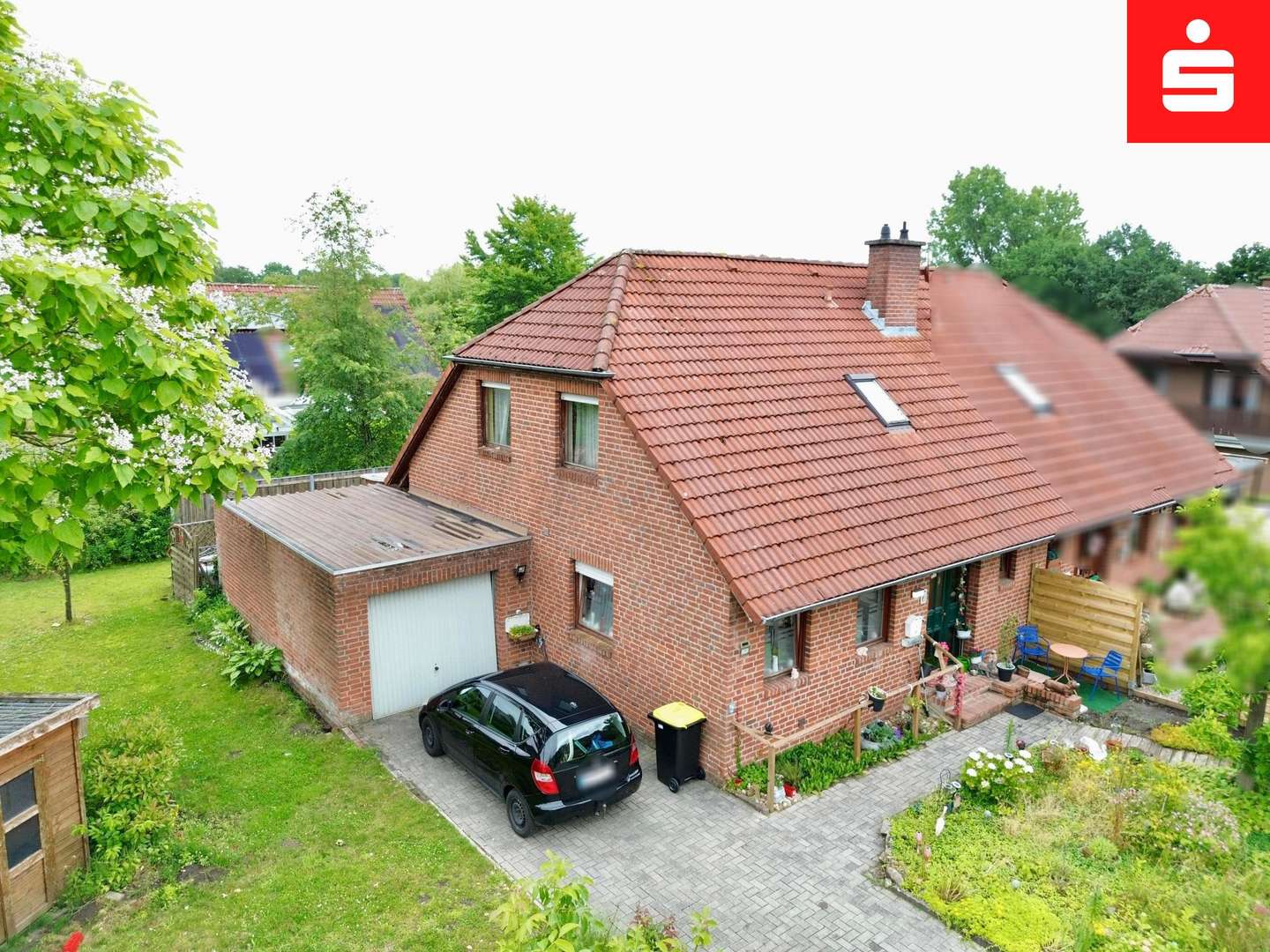Luftaufnahme Luftaufnahme - Doppelhaushälfte in 48455 Bad Bentheim mit 96m² kaufen