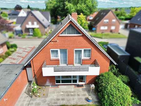 Luftaufnahme, Rückansicht Luftaufnahme, Rückansicht - Einfamilienhaus in 48531 Nordhorn mit 146m² kaufen