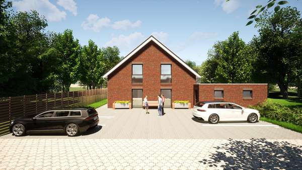 Ansicht vorne - Dachgeschosswohnung in 49828 Neuenhaus mit 77m² kaufen
