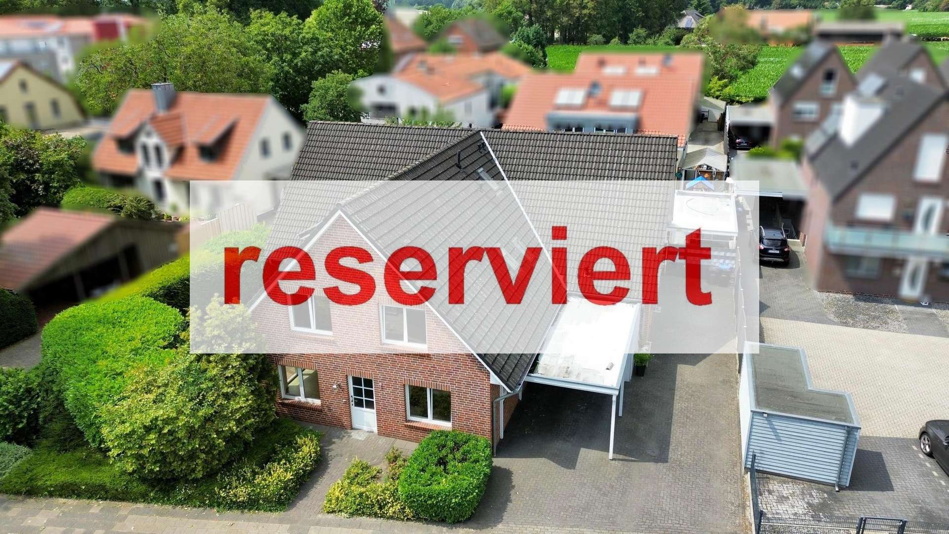 Luftaufnahme - Doppelhaushälfte in 48527 Nordhorn mit 116m² kaufen
