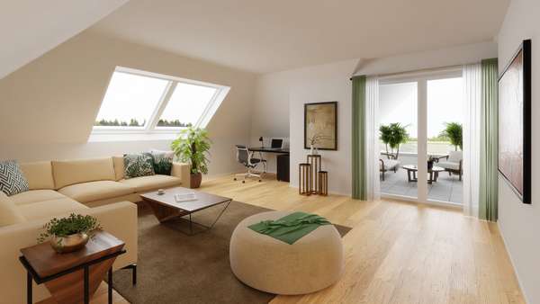 Mustereinrichtung zur Wohnung 11 - Etagenwohnung in 48455 Bad Bentheim mit 94m² kaufen