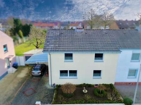 Vorderansicht - Doppelhaushälfte in 48527 Nordhorn mit 95m² kaufen