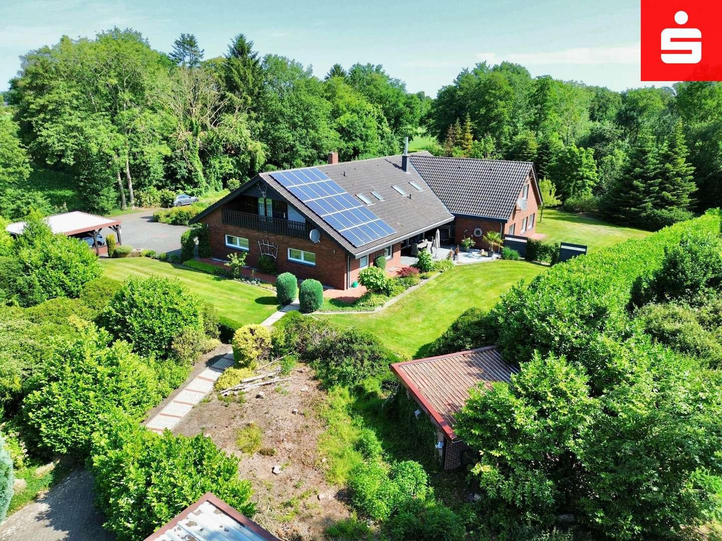 Luftaufnahme Luftaufnahme - Zweifamilienhaus in 49846 Hoogstede mit 340m² kaufen