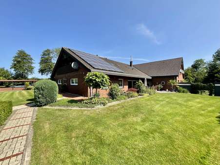 Rückansicht Garten Rückansicht Garten - Zweifamilienhaus in 49846 Hoogstede mit 340m² kaufen