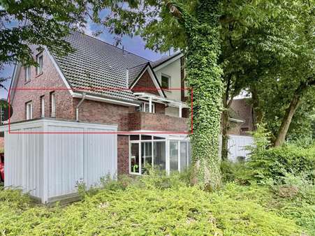 Ansicht seitl. u. rückseitig - Etagenwohnung in 48527 Nordhorn mit 83m² kaufen