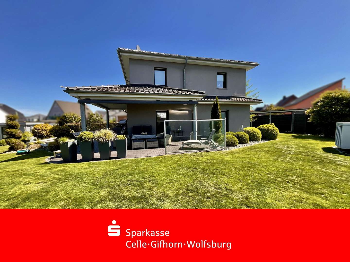 Ansicht Südwest - Einfamilienhaus in 38471 Rühen mit 138m² kaufen