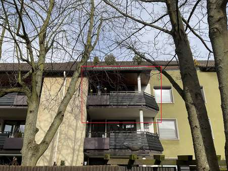 Rückseite Balkon - Etagenwohnung in 38444 Wolfsburg mit 114m² kaufen