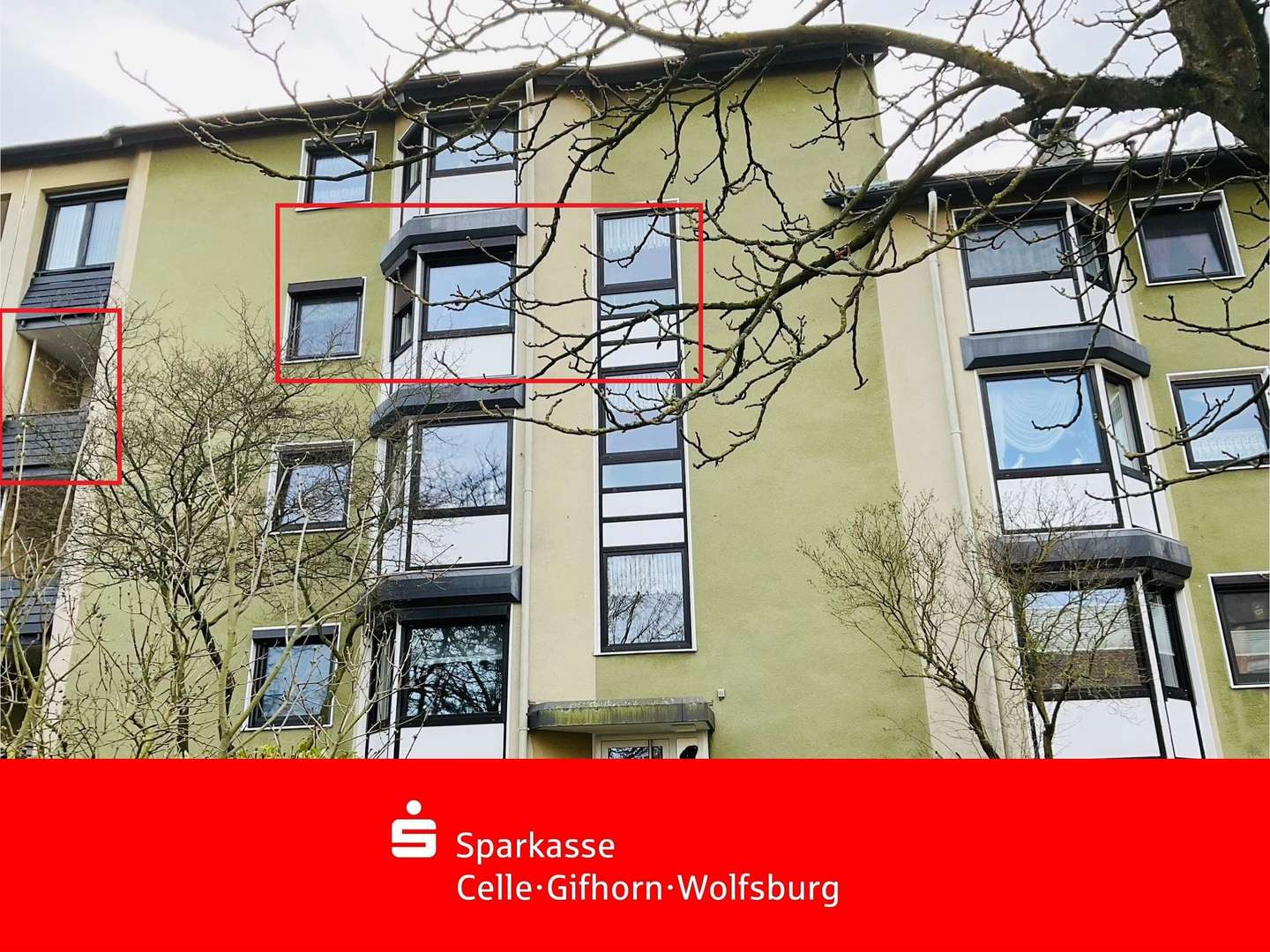 Vorderseite Eingang - Etagenwohnung in 38444 Wolfsburg mit 114m² kaufen