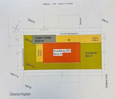 Übersichtsplan - Grundstück in 26160 Bad Zwischenahn mit 396m² kaufen