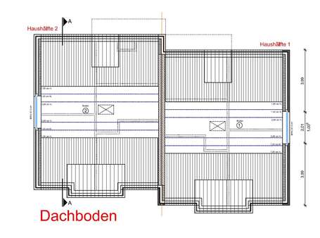 Dachboden 4.3 - Doppelhaushälfte in 26203 Wardenburg mit 127m² kaufen