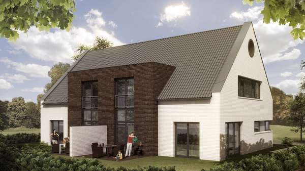 Haustyp 3 - Gartenansicht Haustyp 3 - Gartenansicht - Doppelhaushälfte in 26203 Wardenburg mit 126m² kaufen