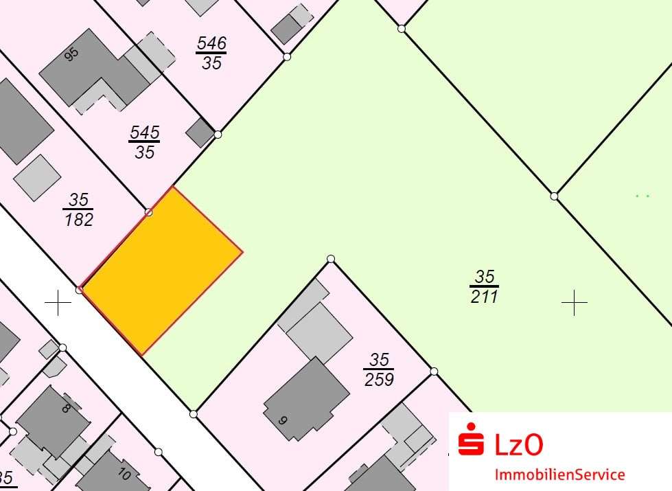 Lageplan - Grundstück in 26135 Oldenburg mit 500m² kaufen