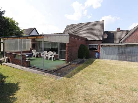 überdachte Terrasse - Einfamilienhaus in 26683 Saterland mit 108m² kaufen
