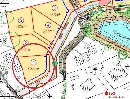 Lageplan Ausschnitt (nicht maßstabsgerecht) - Grundstück in 26419 Schortens mit 635m² kaufen