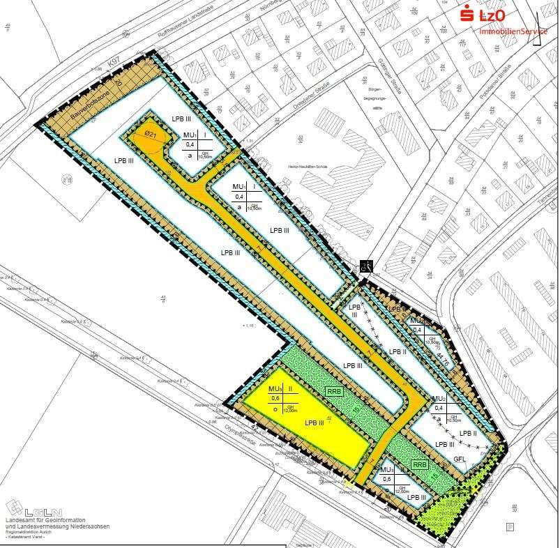 Voll erschlossenes Baugrundstück für gemischte Nutzung in Schortens - Roffhausen