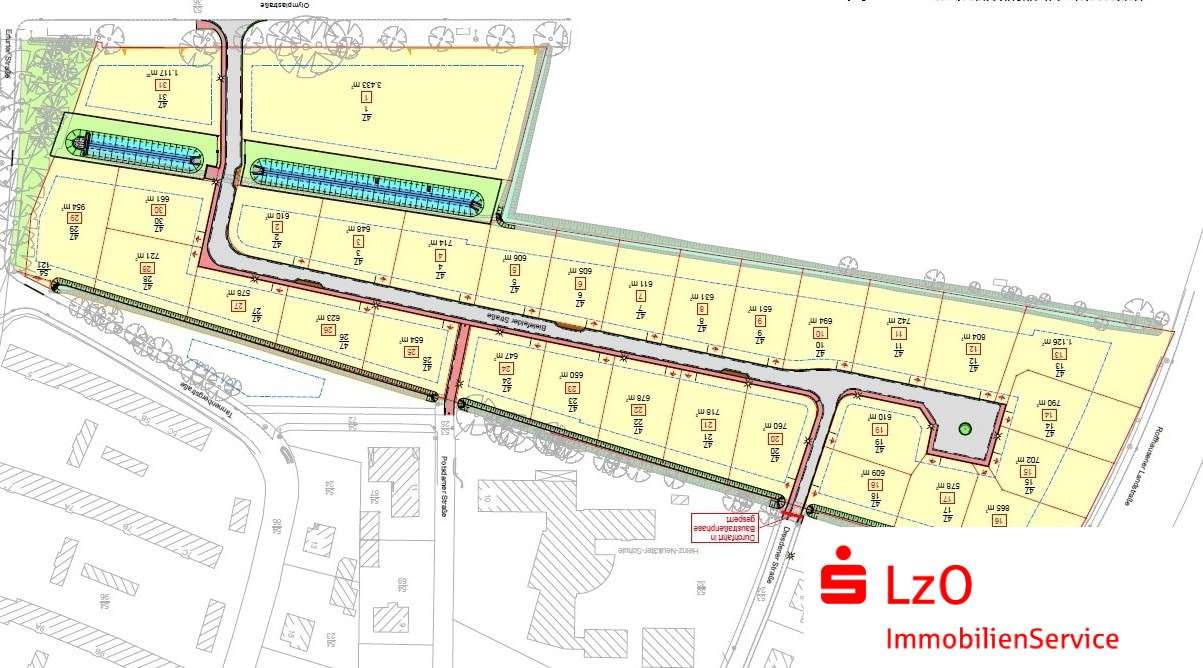 Lageplan - Grundstück in 26419 Schortens mit 742m² kaufen
