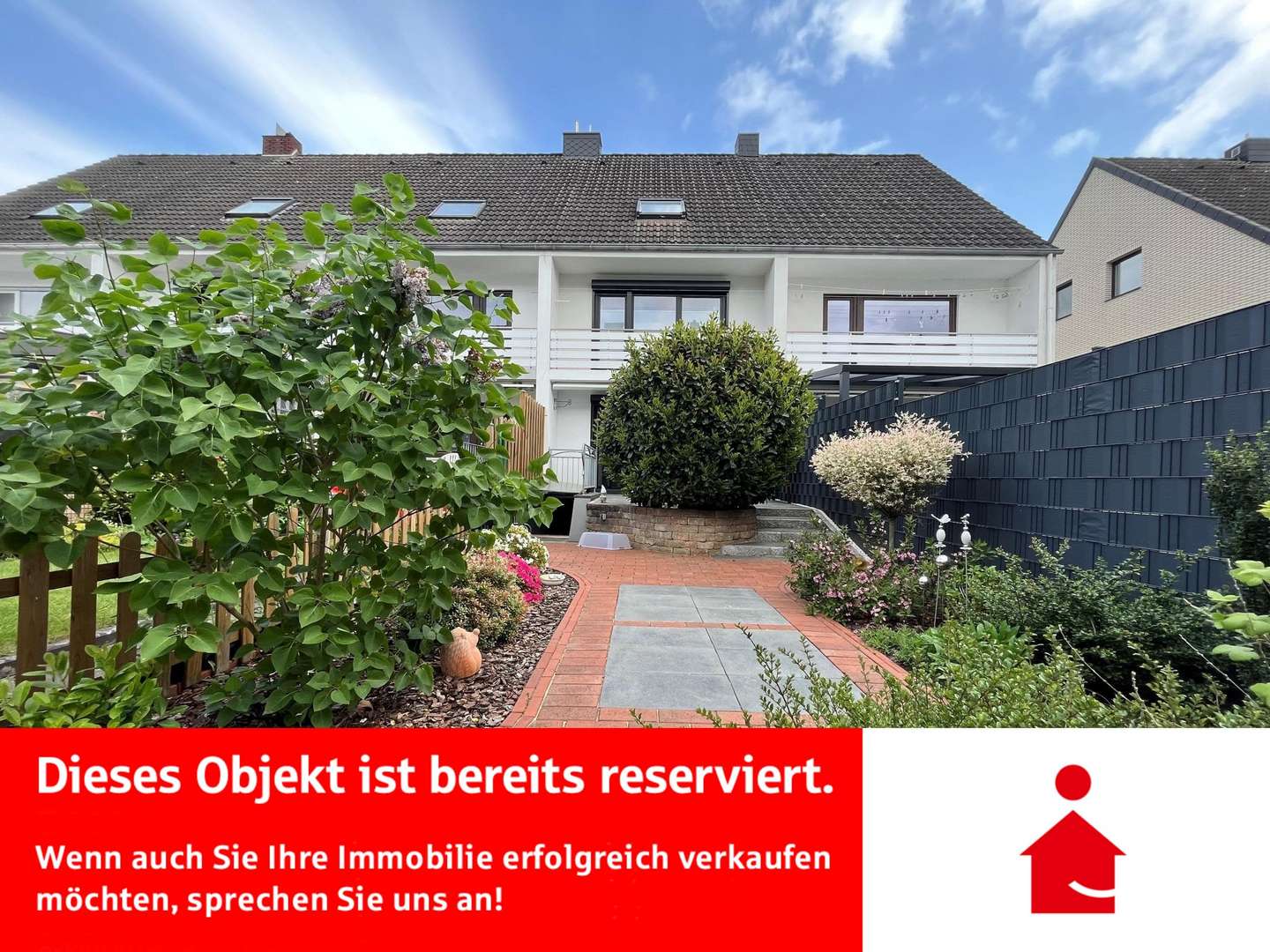 Außenansicht Garten - Reihenmittelhaus in 27753 Delmenhorst mit 125m² kaufen