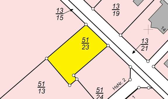 Ausschnitt Lageplan (nicht maßstabsgerecht) - Grundstück in 26349 Jade mit 465m² kaufen