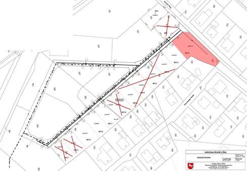 Liegenschaftskarte BF2 - Grundstück in 26349 Jade mit 465m² kaufen