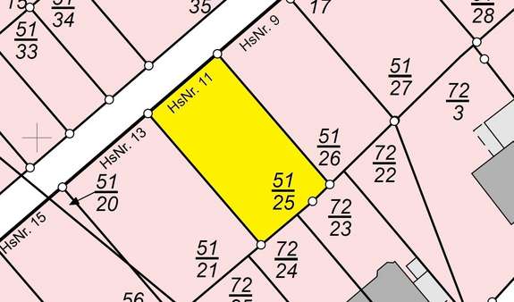 Ausschnitt Lageplan (nicht maßstabsgerecht) - Grundstück in 26349 Jade mit 472m² kaufen