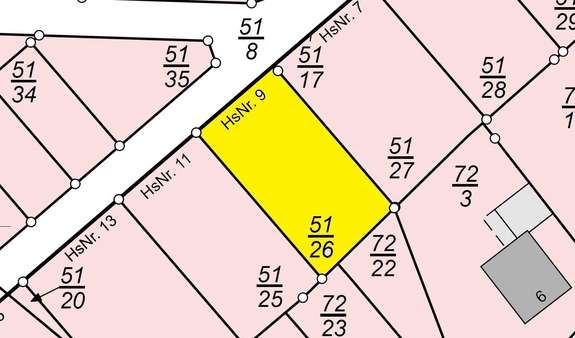 Ausschnitt Lageplan (nicht maßstabsgerecht) - Grundstück in 26349 Jade mit 460m² kaufen