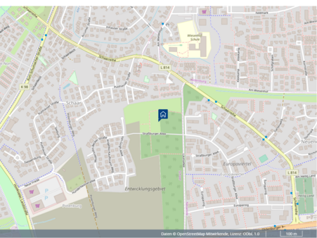 Bild aus Kartenansicht - Grundstück in 26389 Wilhelmshaven mit 637m² kaufen