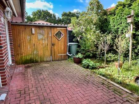 Abstellraum an der Terrasse Abstellraum an der Terrasse - Reihenmittelhaus in 26603 Aurich mit 95m² kaufen