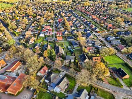 Luftbildaufnahme - Einfamilienhaus in 26605 Aurich mit 161m² kaufen