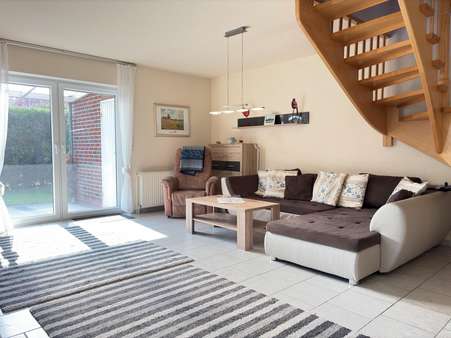 Wohn- und Esszimmer (EG) - Doppelhaushälfte in 26506 Norden mit 102m² kaufen