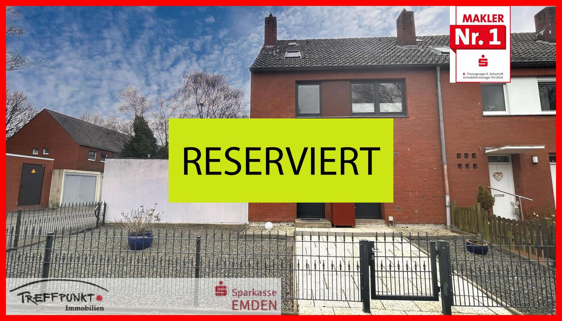 Frontansicht - Reihenendhaus in 26721 Emden mit 105m² kaufen