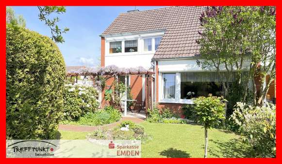 Gartenansicht - Reihenendhaus in 26725 Emden mit 105m² kaufen