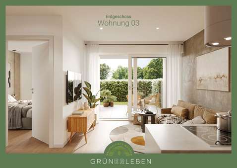 GRÜN ER LEBEN - Erdgeschosswohnung in 26721 Emden mit 47m² kaufen