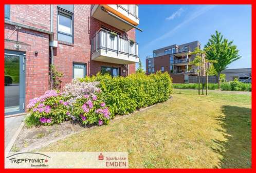 Frontterrasse Ansicht I - Erdgeschosswohnung in 26725 Emden mit 78m² kaufen