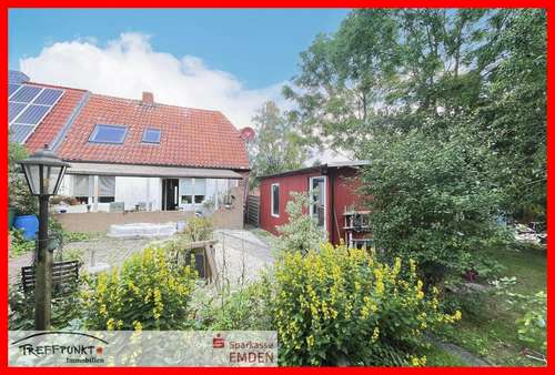 Rückansicht Rückansicht - Doppelhaushälfte in 26759 Hinte mit 85m² kaufen