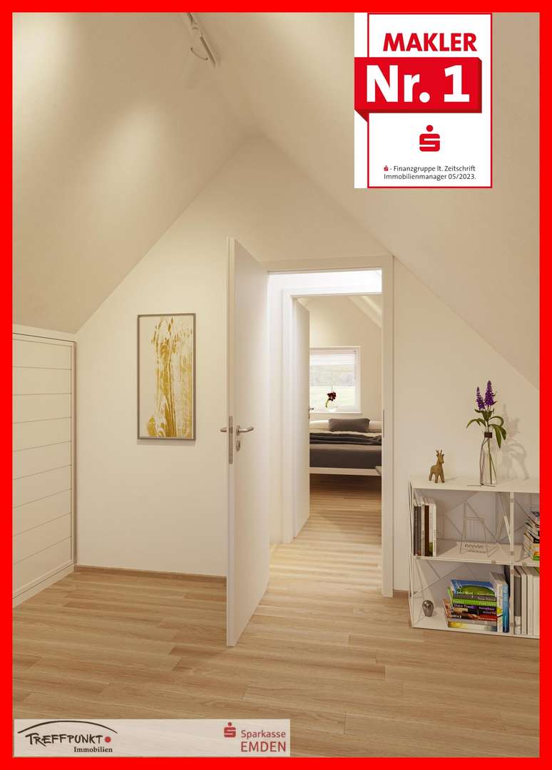 Ausbau Variante mit zwei Zimmern - Einfamilienhaus in 26721 Emden mit 70m² kaufen