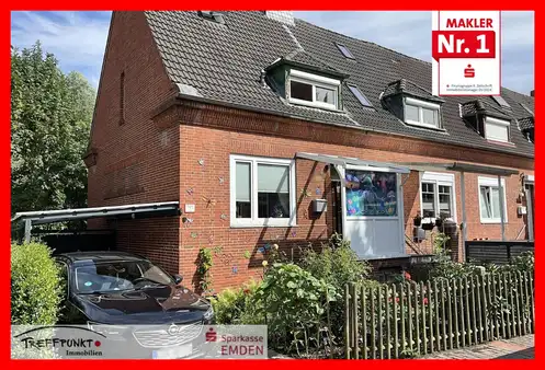Pflegeleichtes, modernisiertes Reihenendhaus mit Carport