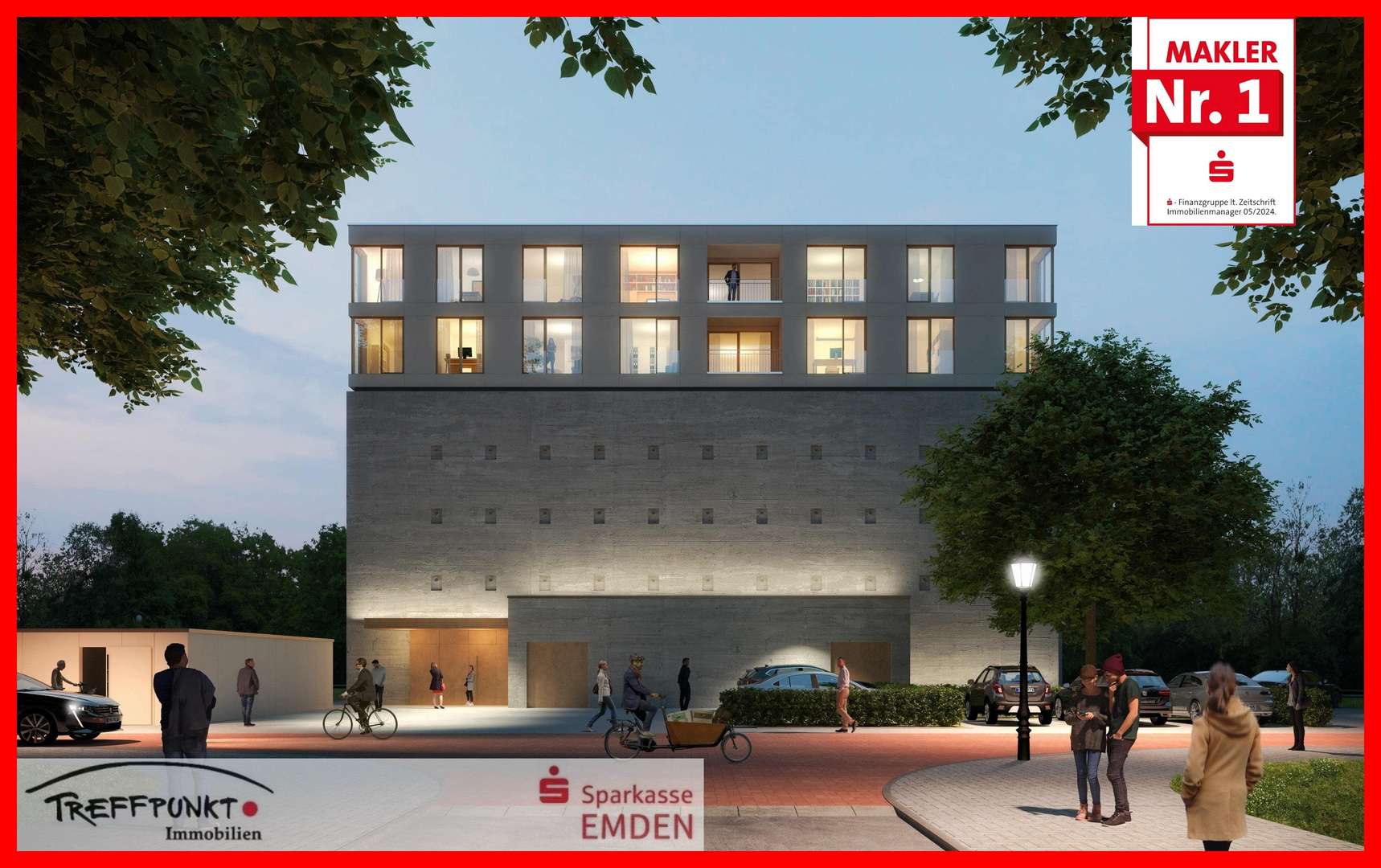 Titelbild Titelbild - Etagenwohnung in 26725 Emden mit 56m² kaufen