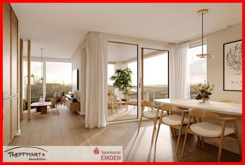 Visualisierung 1 Visualisierung 1 - Etagenwohnung in 26725 Emden mit 56m² kaufen