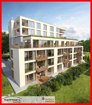 Außenansicht Süd-West - Dachgeschosswohnung in 26725 Emden mit 87m² kaufen