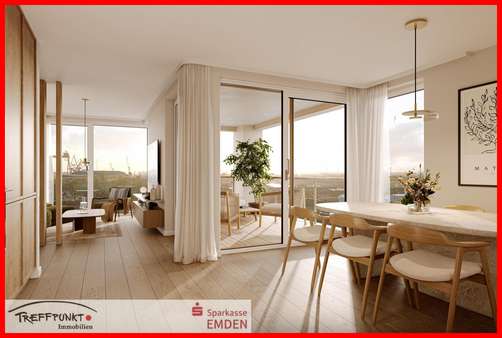 Visualisierung 1 - Dachgeschosswohnung in 26725 Emden mit 87m² kaufen