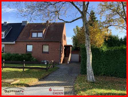 Vorderansicht Vorderansicht - Doppelhaushälfte in 26725 Emden mit 100m² kaufen