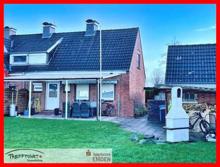 Gartenansicht - Doppelhaushälfte in 26725 Emden mit 90m² günstig kaufen