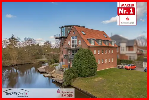 Historisch modern: EG-Wohnung mit direktem Wasserzugang