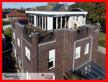 Blick auf die Dachterrasse - Einfamilienhaus in 26725 Emden mit 252m² kaufen