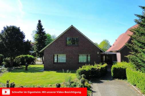 Vorderansicht - Einfamilienhaus in 26842 Ostrhauderfehn mit 129m² kaufen