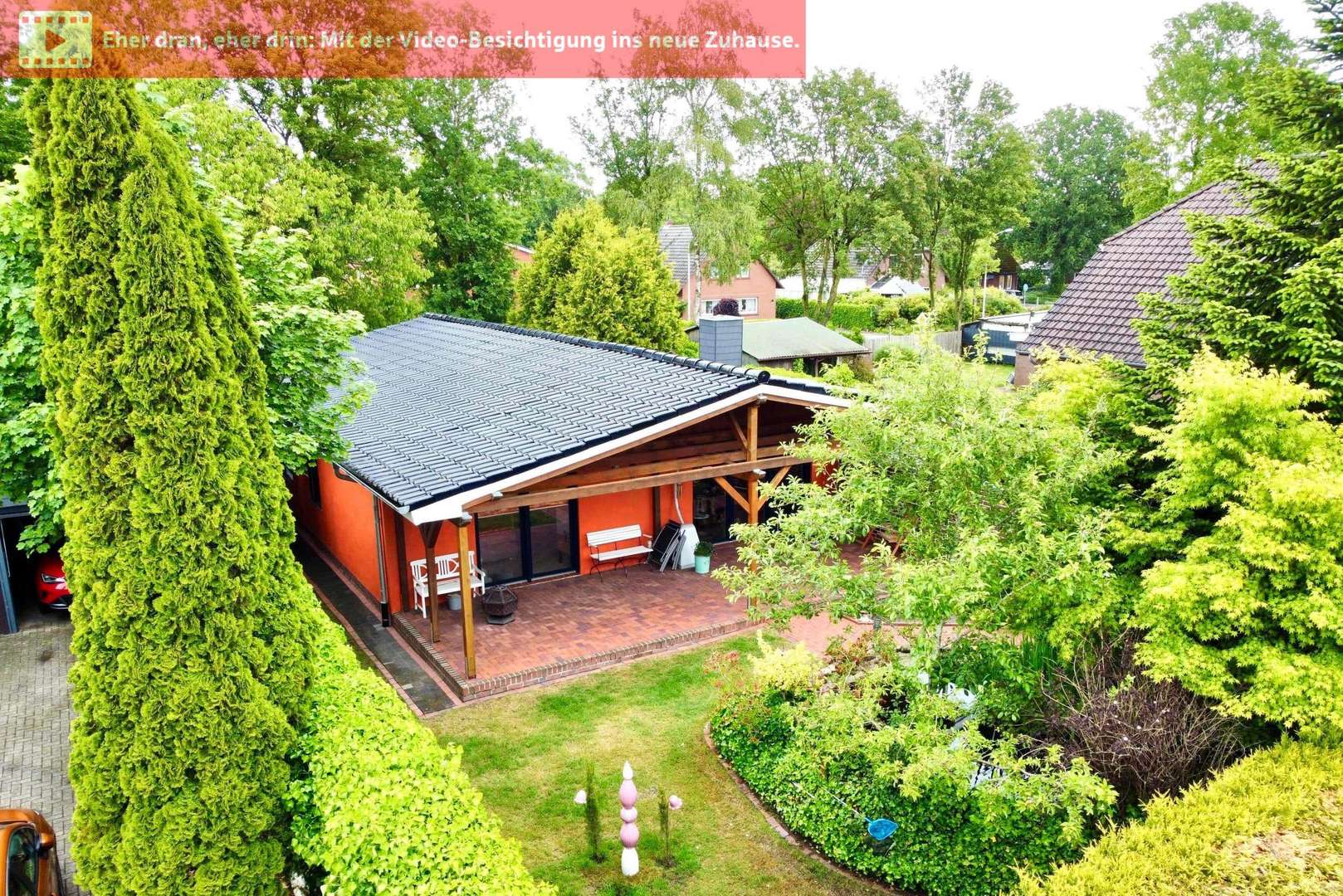 Vogelperspektive - Bungalow in 26810 Westoverledingen mit 107m² kaufen