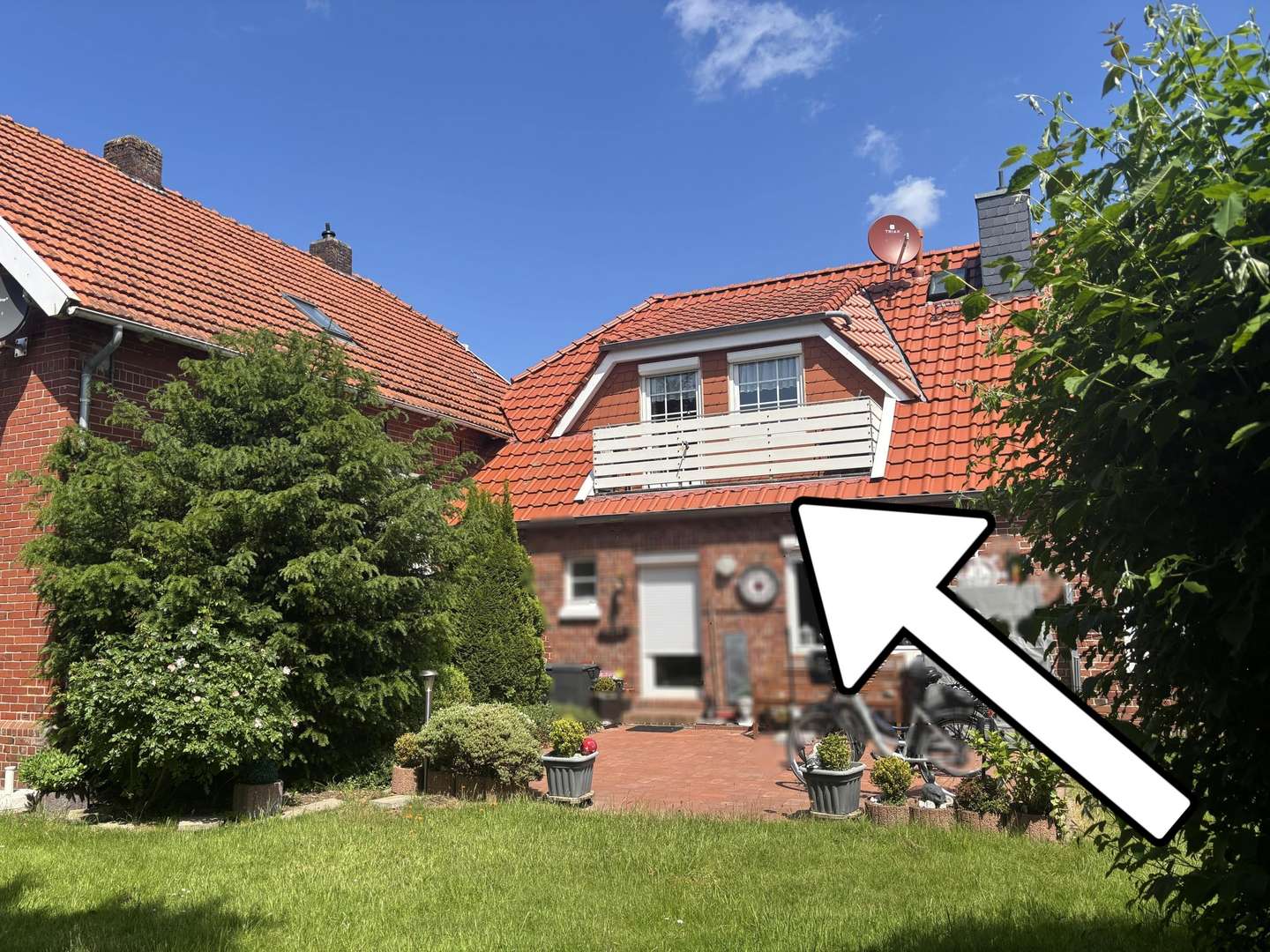 Südansicht - Dachgeschosswohnung in 26409 Wittmund mit 43m² kaufen